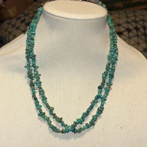 Signed Rocki Gorman Turquoise Beaded Necklace